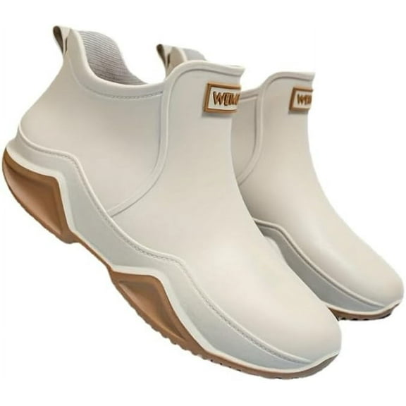 Men's Trendy Rain Boots, Non-slip Wear-resistant Waterproof Rain Shoes For Outdoor Working Fishing