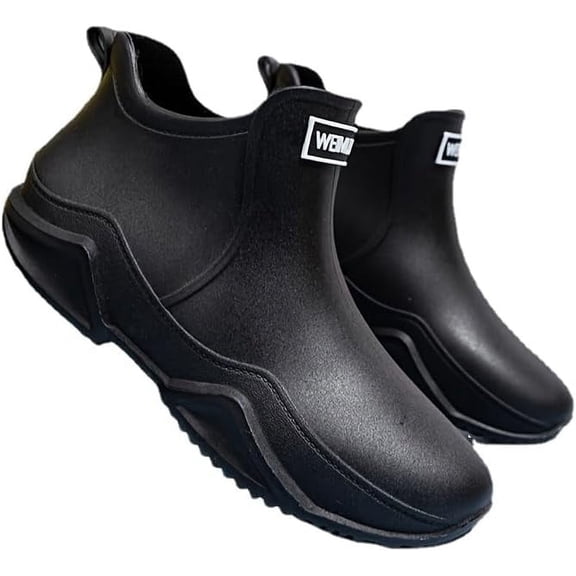 Men's Trendy Rain Boots, Non-slip Wear-resistant Waterproof Rain Shoes For Outdoor Working Fishing