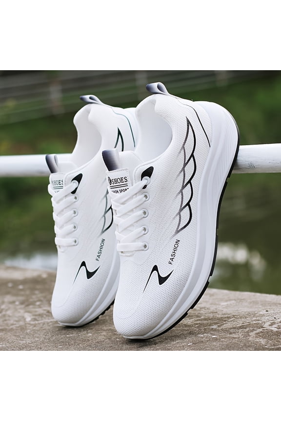 Men's Trendy Running Shoes - Breathable Low Top Shoes for Outdoor Training & Workout - Lightweight & Comfortable - All Seasons - For Men - Ideal Gift for Fitness Enthusiasts