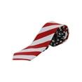 thumbnail image 1 of Men's Trendy Skinny USA Neck Tie - American Flag Patriotic Tie, 1 of 1