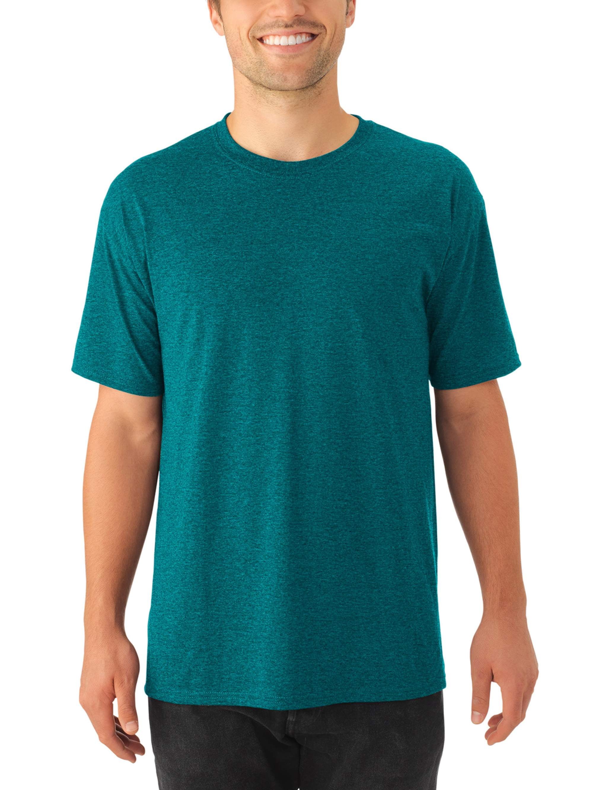 Men’s Tri-blend Short Sleeve Crewneck T Shirt, 2 Pack - Walmart.com