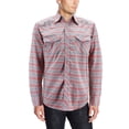 thumbnail image 1 of Men’s Tribal Embroidered Western Pearl Snap Long Sleeve Rodeo Cowboy Dress Shirt (Pattern #28, XL), 1 of 3