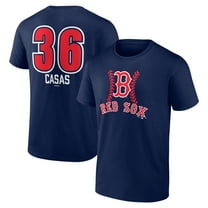 Men's Triston Casas Navy Boston Red Sox Fastball Player Name & Number T-Shirt