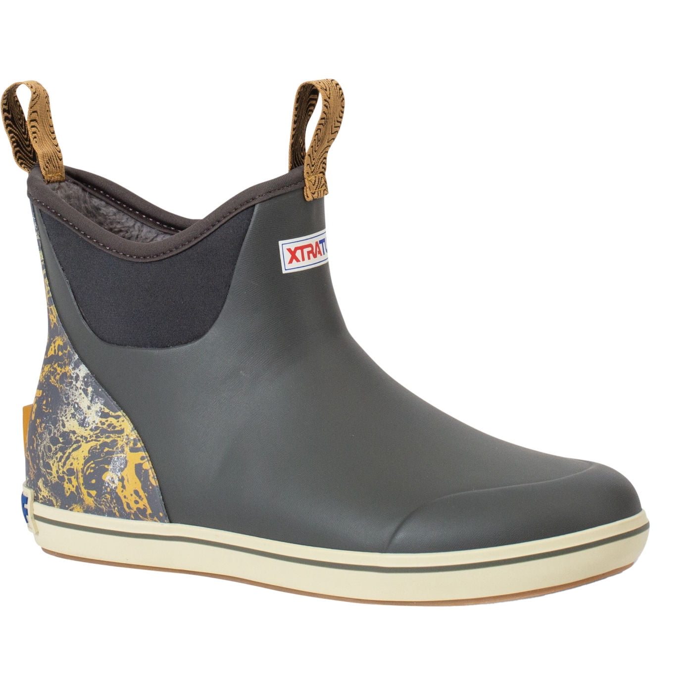 XTRATUF Adult Male 6in Ankle Trolling Pack Deck Boots, Color: Gray ...