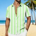 thumbnail image 1 of Men's Tropical Print Short Sleeve Button Down Shirt Lightweight Breathable Casual Beachwear, 1 of 7