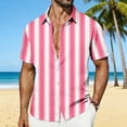 thumbnail image 1 of Men's Tropical Print Short Sleeve Button Down Shirt Lightweight Breathable Casual Beachwear, 1 of 7