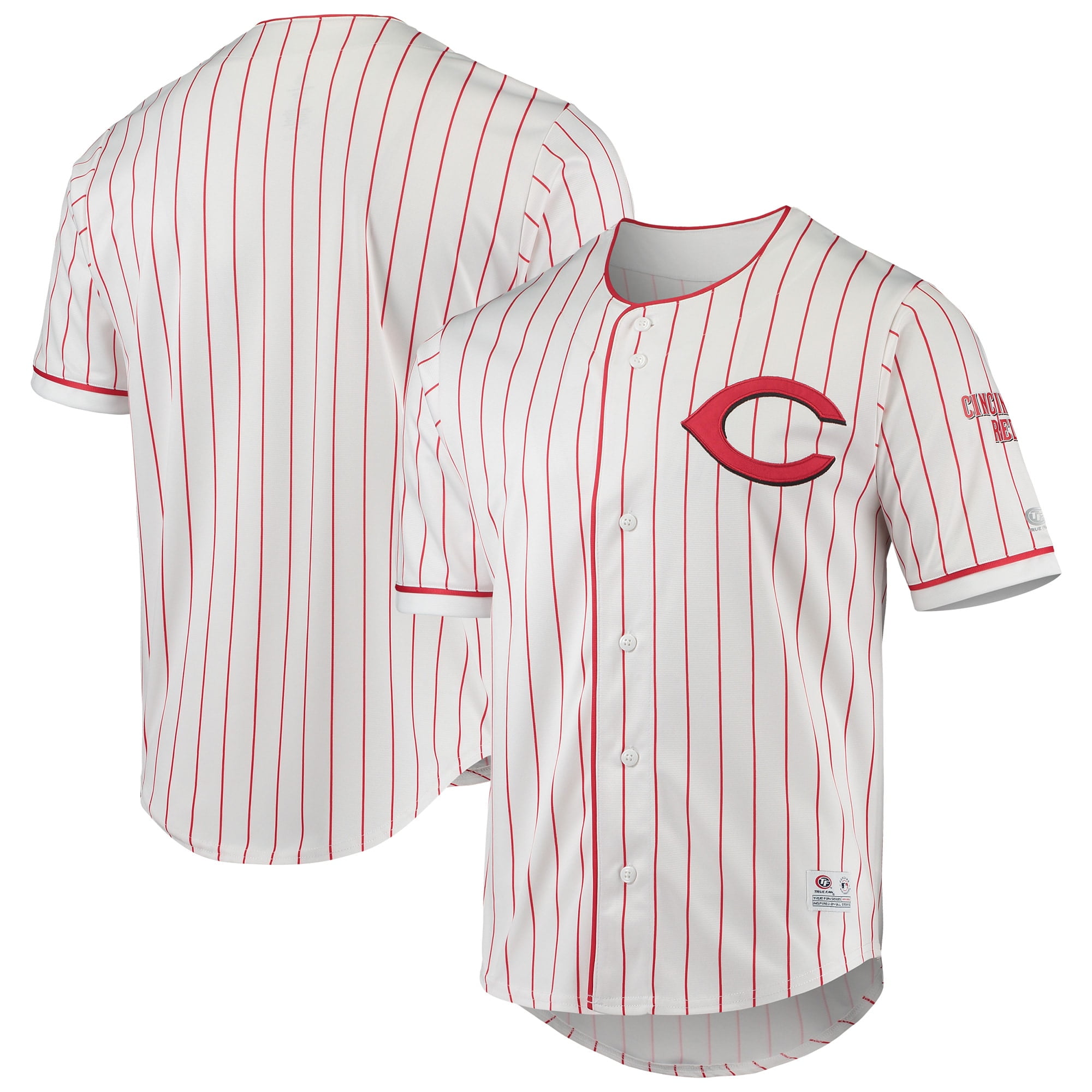 Cincinnati Reds Button-Up Baseball Jersey - Red