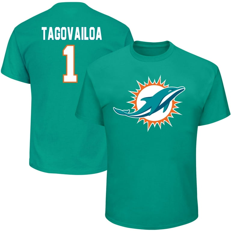 Men s Tua Tagovailoa Aqua Miami Dolphins Big Tall Eligible
