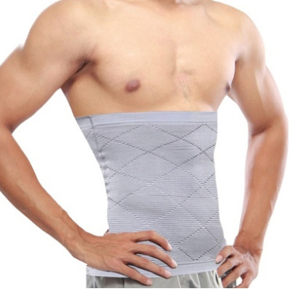 Men's Tummy Control Body Shaper Waist Slimming Belt Wrap -(Grey