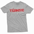 thumbnail image 1 of Men's Turkey Turkiye T-shirt Republic Tee Mens shirt flag state emblem Turkish flag tee, 1 of 7