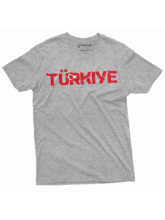 Men's Turkey Turkiye T-shirt Republic Tee Mens shirt flag state emblem Turkish flag tee