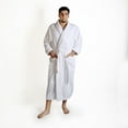 thumbnail image 1 of Men's Turkish Cotton Terry Ultra-Soft and Absorbent Long Bathrobe, White, 1 of 6