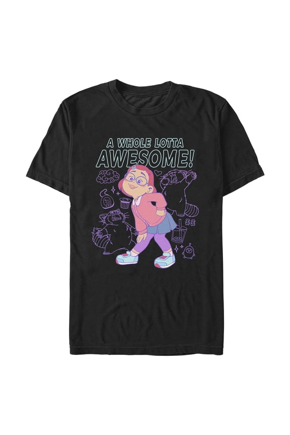 Men's Turning Red A Whole Lotta Awesome Graphic Tee Black Large