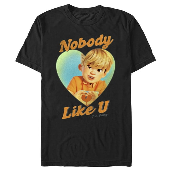 Men's Turning Red Nobody Like U Tae Young Graphic Tee Black Large