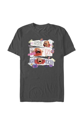 Men's Turning Red Ohh Em Gee Paper Notes Graphic Tee Charcoal 2X Large