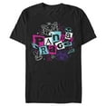 thumbnail image 1 of Men's Turning Red Panda Rage Doodles  Graphic Tee Black 2X Large, 1 of 5