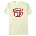 thumbnail image 1 of Men's Turning Red Panda Silhouette Logo  Graphic Tee Beige 2X Large, 1 of 4