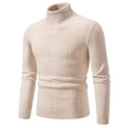 thumbnail image 1 of Men's Turtleneck Sweater Long Sleeve Ribbed Knit Pullover Casual Slim Fit Top, 1 of 4