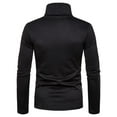 thumbnail image 1 of Men's Turtleneck Sweatshirt Fleece Lined Solid Color Pullover Warm Base Layer Long Sleeve T-Shirt, 1 of 5