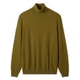 thumbnail image 1 of Mens Turtleneck Sweater Warm Knitted, 1 of 5