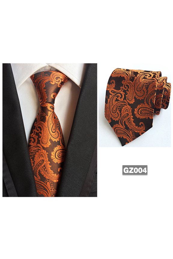 Men's Tuxedo Paisley Print Wide 8.5CM Necktie Wedding Party Formal Tie