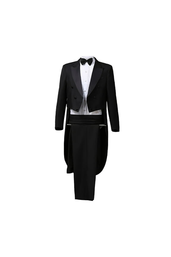 Men's Tuxedo Slim Fit Formal Magician Costume Tuxedo Jacket Musician Suit Blazer Prince Party Suit Embroidered Court Suit