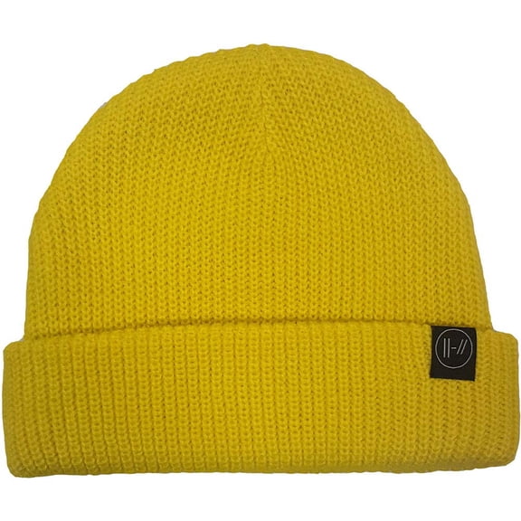 Men's Twenty One Pilots Double Bars Beanie Yellow