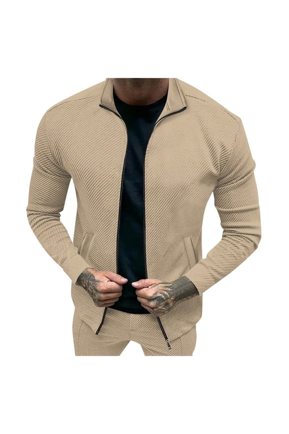 Men's Twill Jacquard Lightweight Flying Jacket Breathable Soft Casual Outerwear for Daily Wear