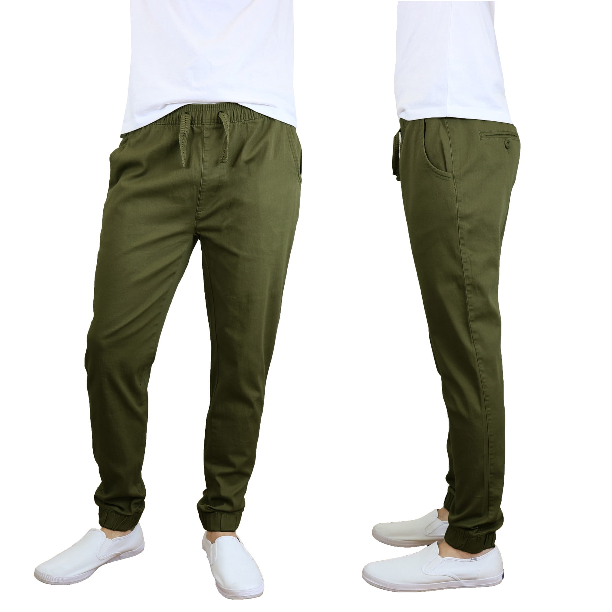 Stretch chino joggers sale