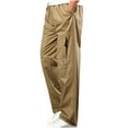 thumbnail image 1 of Men's Twill Relaxed Fit Cargo Pant Lightweight Joggers Quick Dry Cargo Hiking Pants Track Running Workout Athletic Travel Golf Casual Outdoor Pants Loose Straight Sweatpants, 1 of 1