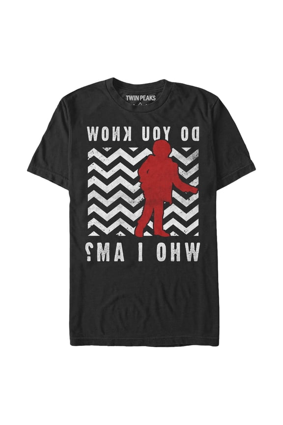 Men's Twin Peaks Backward Room Question Graphic Tee Black X Large