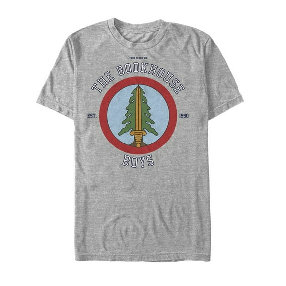 Men's Twin Peaks Bookhouse Boys Graphic Tee Athletic Heather Large