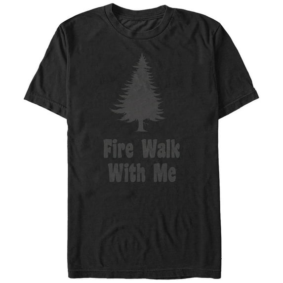 Men's Twin Peaks Fire Walk With Me Graphic Tee Black 2X Large