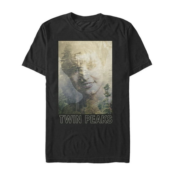 Men's Twin Peaks Laura Palmer Poster  Graphic Tee Black 5X Large