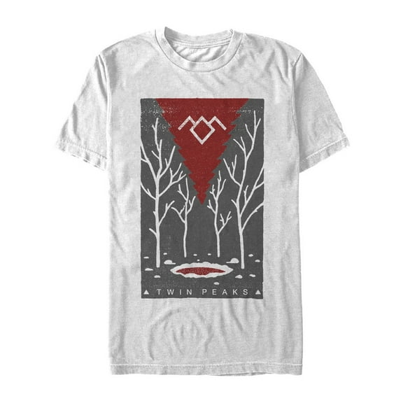 Men's Twin Peaks Lodge Entrance Graphic Tee White 3X Large