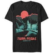 Mens Twin Peaks Population Graphic Tee Black Large