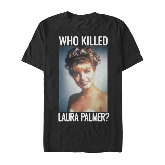 Men's Twin Peaks Who Killed Laura Palmer Graphic Tee Black 2X Large