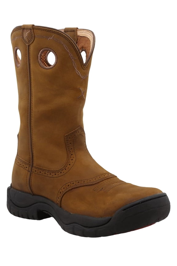 Men's Twisted X MAB0001 All Around Distressed Saddle/Distressed Leather 8 W