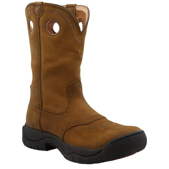 Men's Twisted X MAB0001 All Around Distressed Saddle/Distressed Leather 9 W