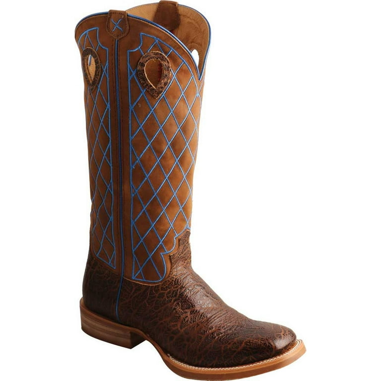 Men s Twisted X MBK0032 Buckaroo Cowboy Boot Buckskin Shoulder Buckskin Shaft Leather 14 D Walmart