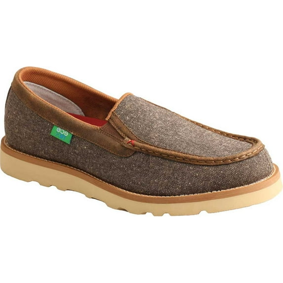 Men's Twisted X MCA0035 Moc Toe Slip On Dust Eco Tweed/Full Grain Leather 8 M