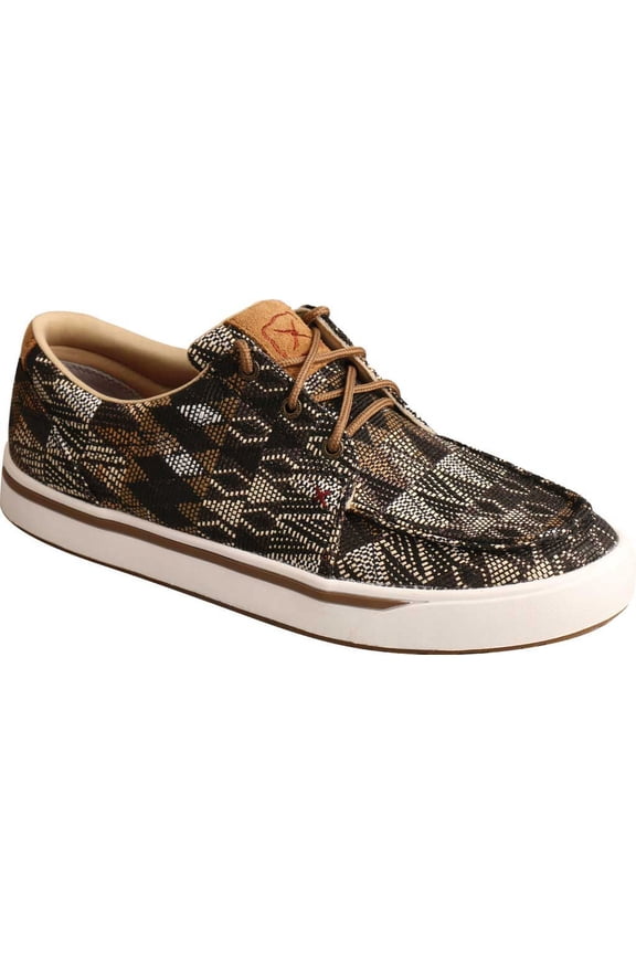 Men's Twisted X MCA0044 Kicks Moc Toe Sneaker Black Multi Textile 11.5 M
