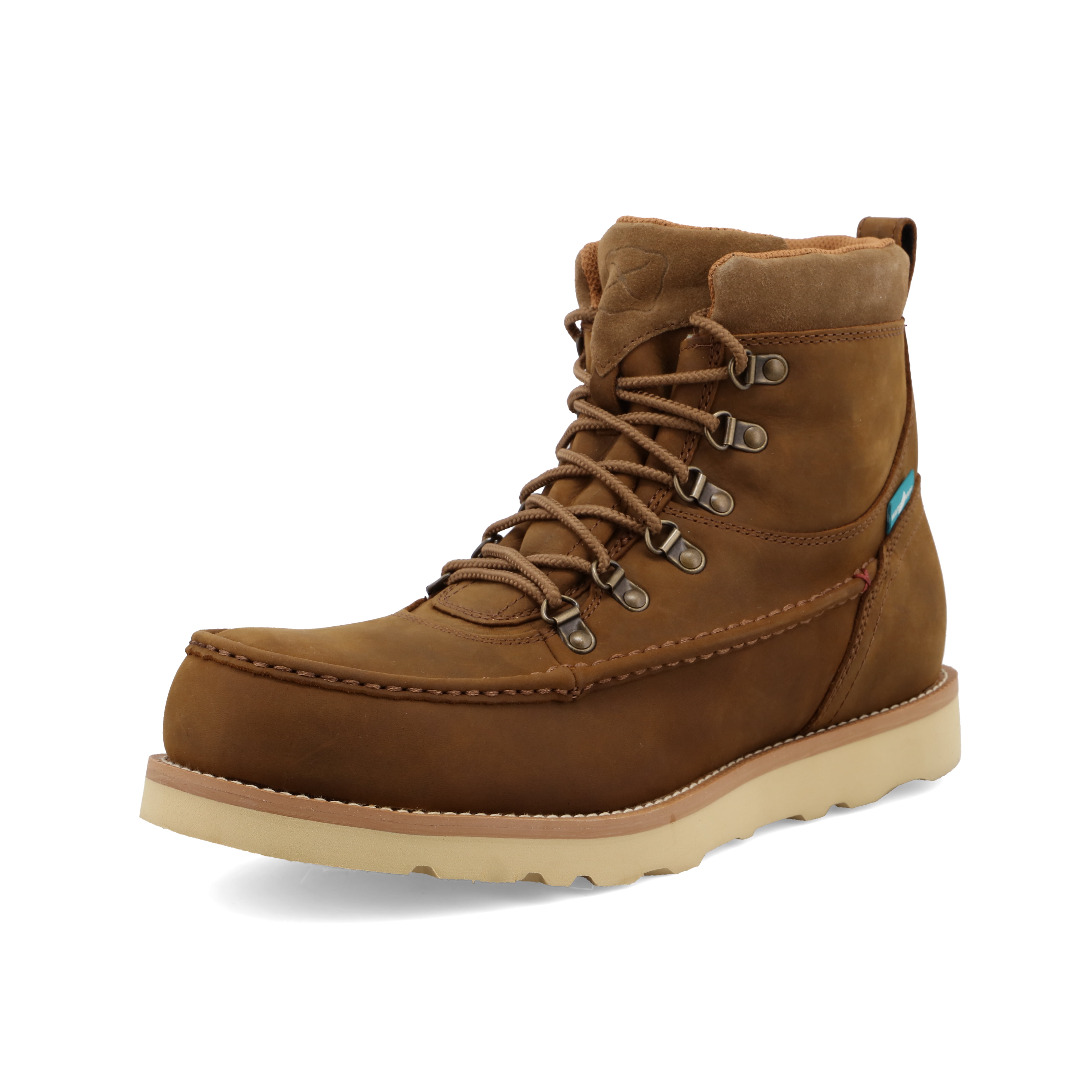 Twisted X Men's 6" Work Wedge Sole Boot - Distressed Saddle