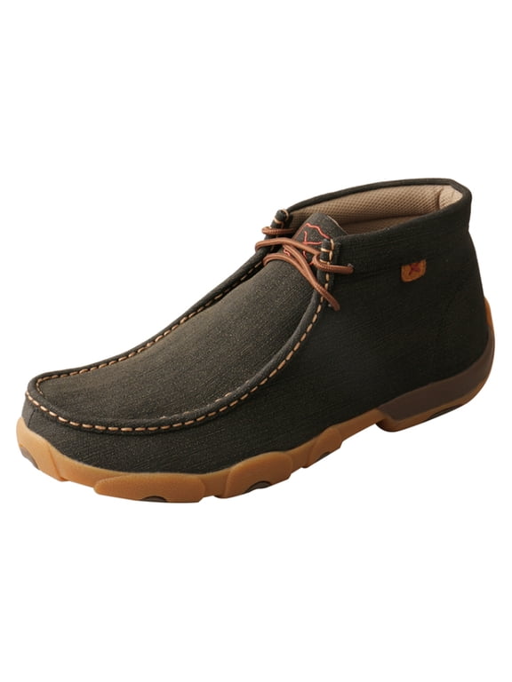 Men's Twisted X MDM0080 Driving Moc Chukka Charcoal Leather 11.5 W