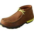thumbnail image 1 of Men's Twisted X MDMST02 Driving Moc Distressed Saddle/Neon Yellow Leather 9 W, 1 of 7