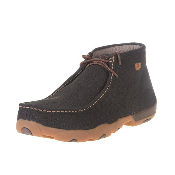 Men's Twisted X MDMST03 Steel Toe Driving Moc Chukka Rubberized Brown Leather 10.5 M