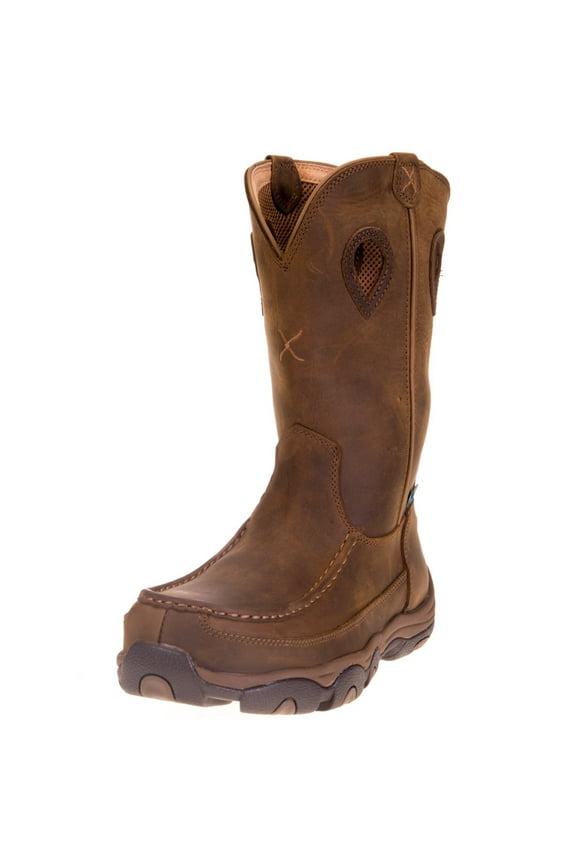 Men's Twisted X MHKBCW1 Hiker Boot Distressed Saddle/Saddle Leather 10.5 M