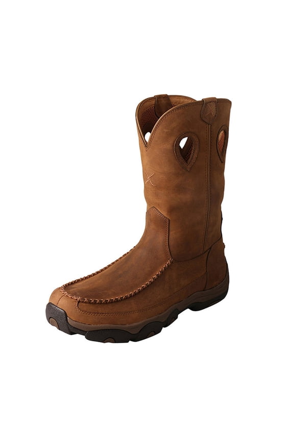 Men's Twisted X MHKBW01 Cowboy Boot Distressed Saddle/Saddle Leather 10.5 M