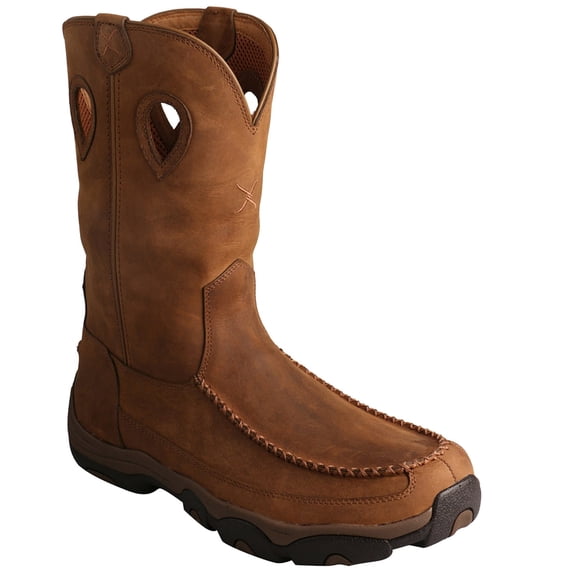 Men's Twisted X MHKBW01 Cowboy Boot Distressed Saddle/Saddle Leather 14 W