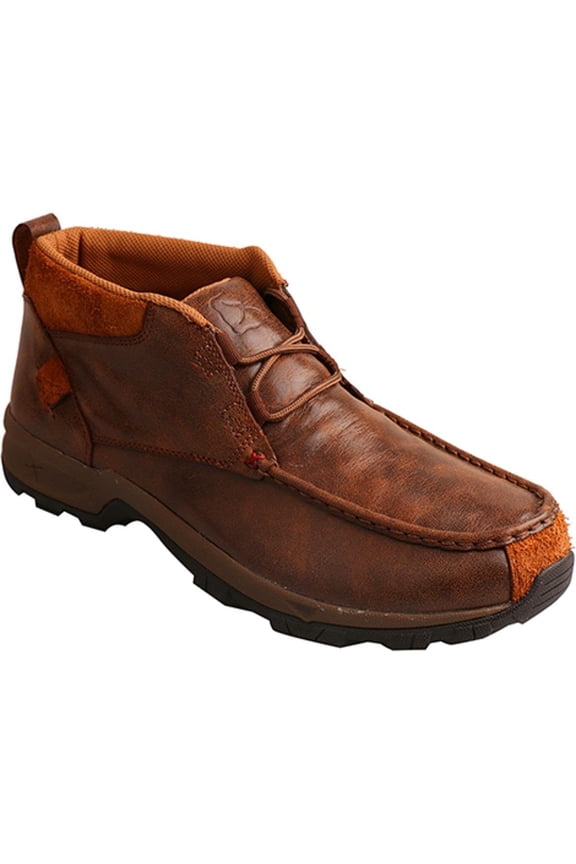 Men's Twisted X MHKW002 Hiker Moc Toe Chukka Boot Brown Waterproof Leather 9 M